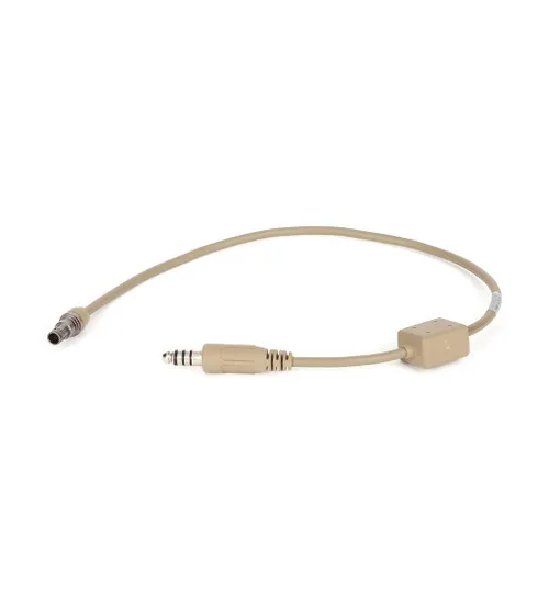 [1001754-01-0021] Ops-Core AMP Airframe ICS Connectorized Downlead Cable (Black, 21")