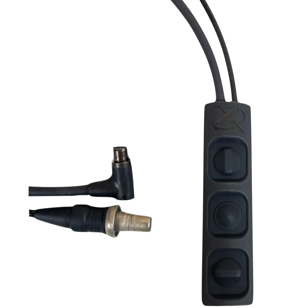 [68401G09-B] Wilcox ERGOCTO Xe Dual 12" Cables with (3) Button Keypad with Omnetic Connector for Boss Xe