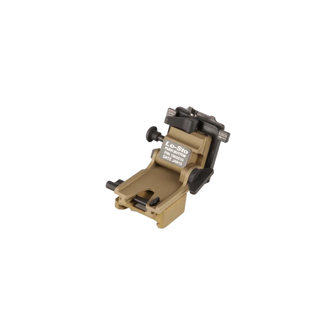 [1960010BLK-4b] Norotos Lo-Sto Push Button Helmet Mount (Black, PVS 7/14 & 15/18/21/31)